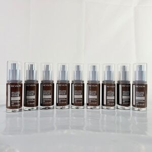 Lot of 9 Revlon Illuminance Skin-Caring Foundation 613 Honey Java 1 fl oz New